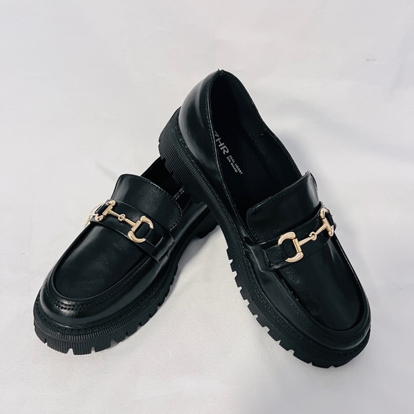 ZHR Women's Chunky Loafers with Buckle Chains size 39 - Picture 3 of 7